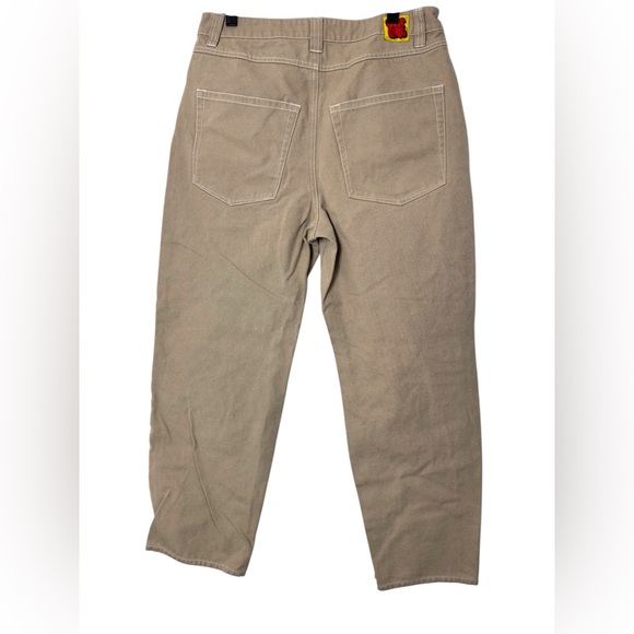 EMPYRE Relax Jeans Men’s Beige 30”x 27” Double Knee Skater Y2K Streetwear - Picture 2 of 11